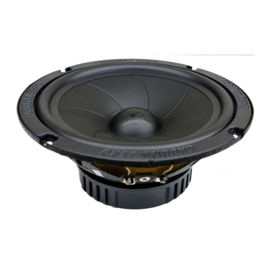 Ground Zero GZIC 165.2 2-drożny zestaw głośnikowy o średnicy woofera 165 mm. Moc woofera 100 W RMS